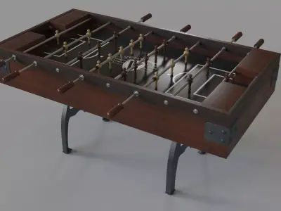 Williamsburg Foosball Table by Venture Shuffleboard 3D model