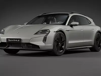 2025 Porsche Taycan Turbo S Sport Turismo 3D model
