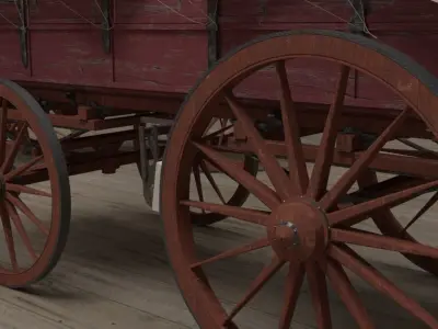 Civil War Carts 3D model