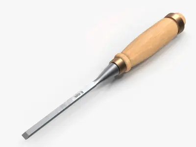 Straight chisel 6mm 3D model