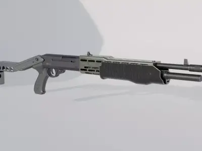 Franchi Spas 12 Low-poly 3D model purchase