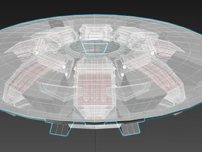 Inverted Octo Coanda Aero Foil Craft - Concept 3D model