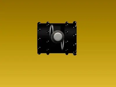 stylized battle hammer  3D model