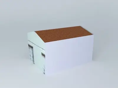 Flea building with roof Free 3D model