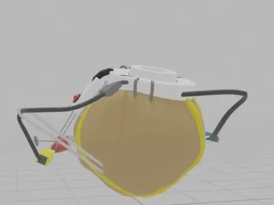 PotatOS potato with wire 3D model