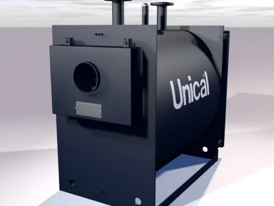 Industrial boiler UNICAL TX180 3D model