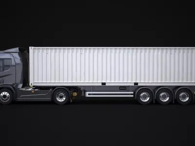 Generic Container Trailer 3D model