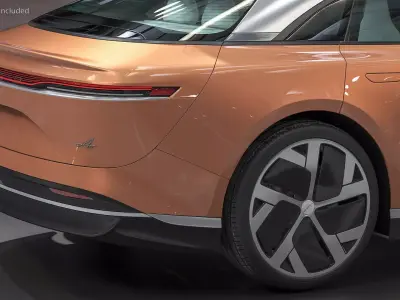 Lucid Air 2021 Electric Luxury Sedan 3D model