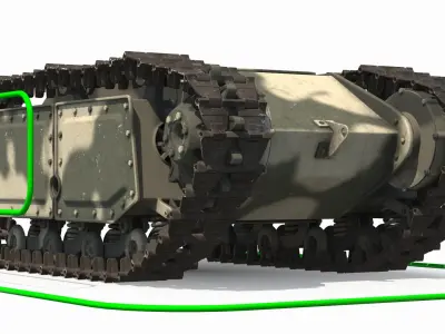 Military Engineering Demolition Unit Camo Used Rigged 3D model