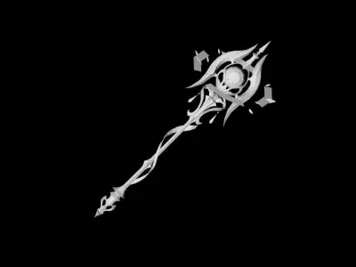 Relic Scepter Low-poly 3D model