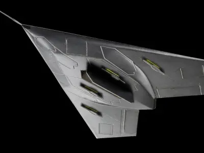  BAE Systems Taranis British Fighter Drone Low-poly 3D model