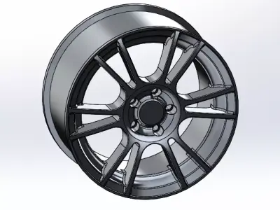 19 inch Spider Alloy Wheel  3D model