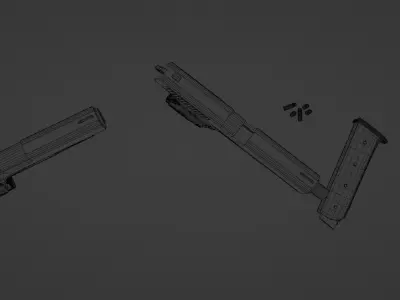 Pistol gun Free 3D model purchase
