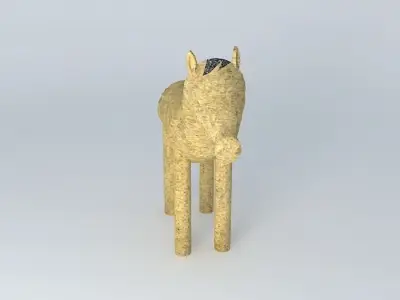 horse wooden Free 3D model