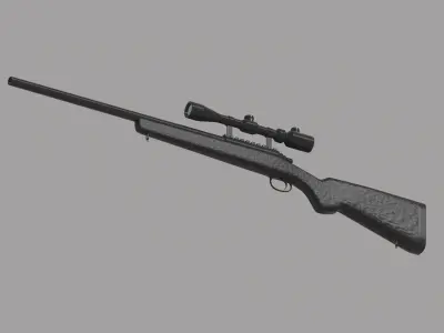 Sniper Rifle 3D model 17
