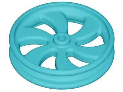 Plastic Wheel Rim 3D model