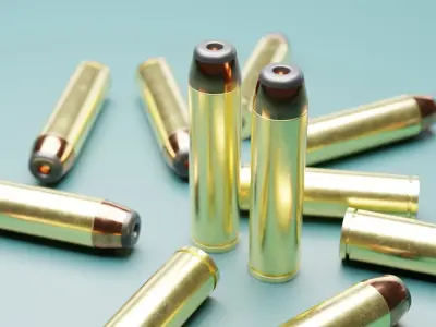 Old revolver style bullet 3D model
