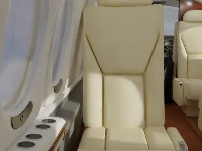 Aircraft interior design bess 90 plane model 3d 3D model