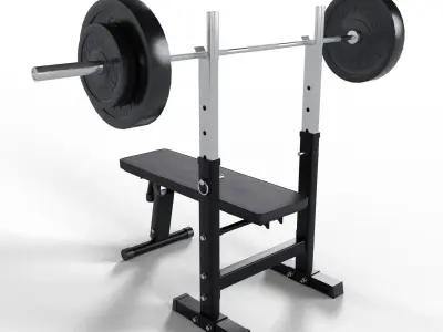 Bench Press 3D model shop