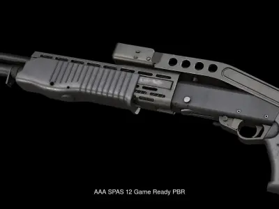 Modern AAA Shotgun Pack Game Ready PBR