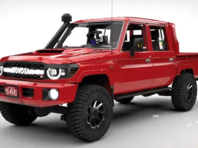 TOYOTA LAND CRUISER J79 GR  Low-poly 3D model