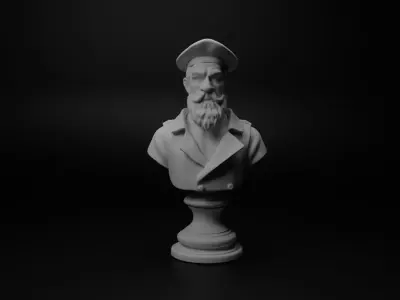Portuguese Sailor Bust Chess 3D print model order