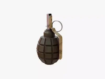 F1 Grenade Soviet Low-poly 3D model