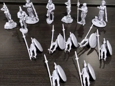 Antique CHESS BOARD complete bundle 3D print model