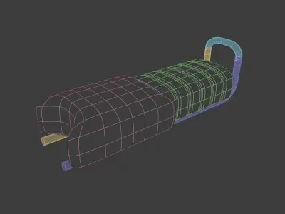 Bike Seat Low-poly 3D model