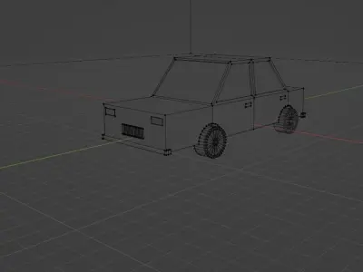 Low Poly Car - 3D model Free low-poly 3D model