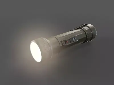Fulton MX-993U Flashlight Low-poly 3D model