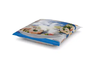 Frozen seafood Seafood Medley Mix Low-poly 3D model