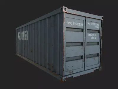 ship container - rust  3D model