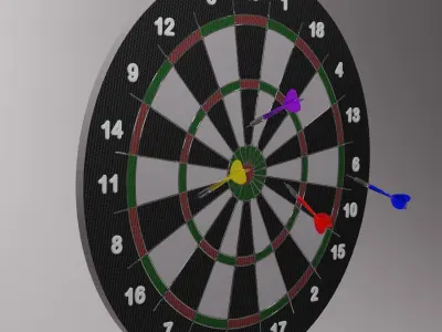 DART GAME 3D model