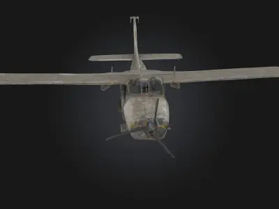 Rusty Skyhawk  Forgotten Wings of a Bygone Era 3D model