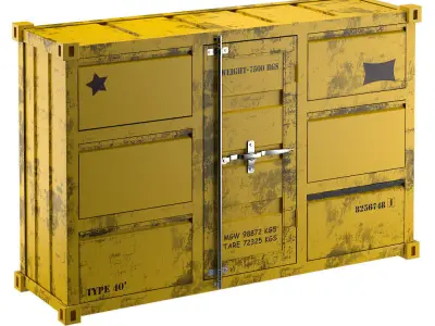 CARLINGUE Sea Container 4 colors 3D model