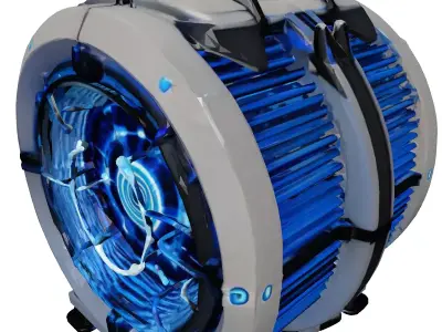 Futuristic Energy Shield Generator 3D model purchase