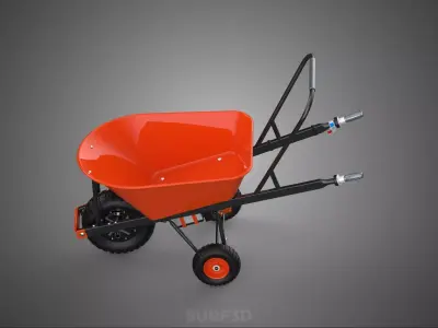 TIPPING TILT DUMP ELECTRIC WHEELBARROW WHEEL BARROW BATTERY BLDC 3D model