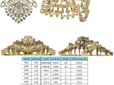 SOUTH STYLE PENDENT DESIGN  3D print model