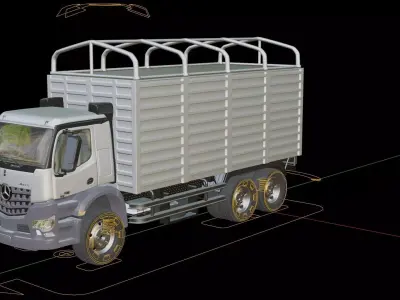 Mercedes Benz Arocs Box Truck 3D model