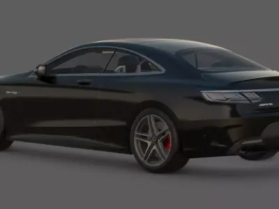 2018 Mercedes-Benz S63 AMG Coupe 3D Model 3D model