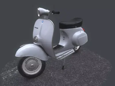 Vespa Primavera  Low-poly 3D model