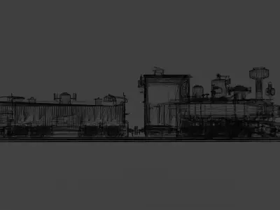 Steam Locomotive 3D model purchase