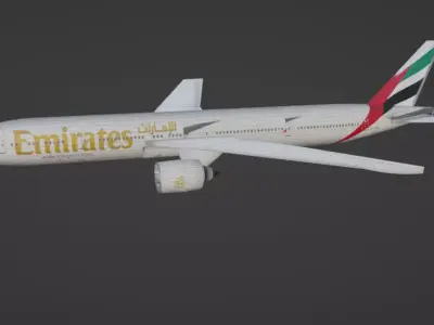 FLY EMIRATES AEROPLANE 3D model