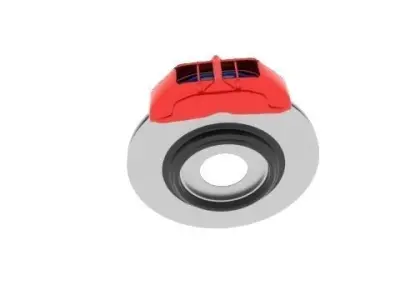  Brake Rotor  Low-poly 3D model