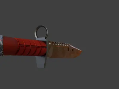 Knife m9 from cs go Low-poly 3D model