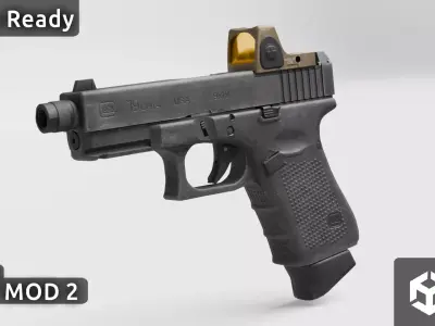 Mk27 MOD 2 Low-poly 3D model
