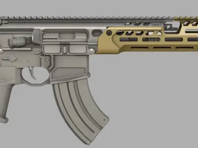 MCX Spear LT - FULL KIT - Replica - LOW POLY Low-poly 3D model