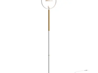 Cone Wood Floor Lamp 3D model
