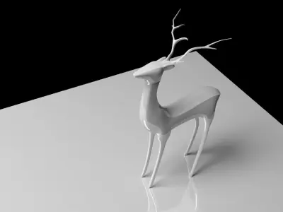 A sika deer model 3D model